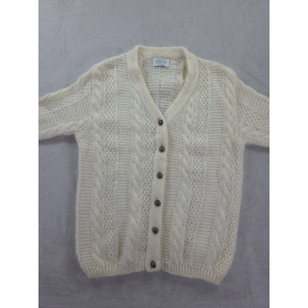 Vintage Colors of Benetton Mohair‎ Cardigan Sweater Womens XS Wool Button - Picture 5 of 10